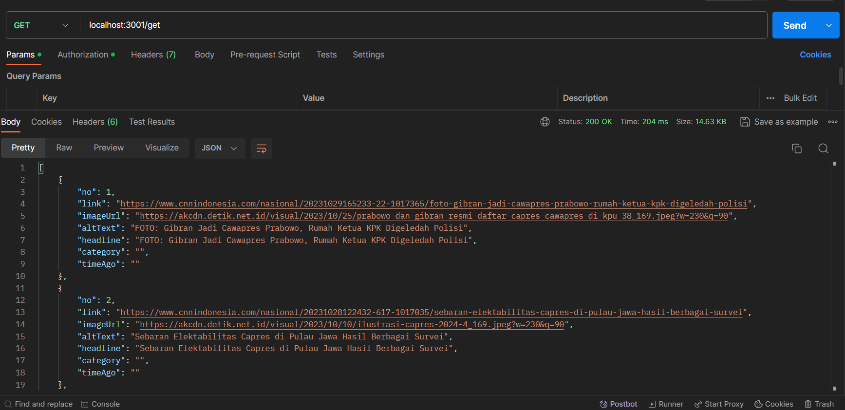 CNN Berita Scraper API
