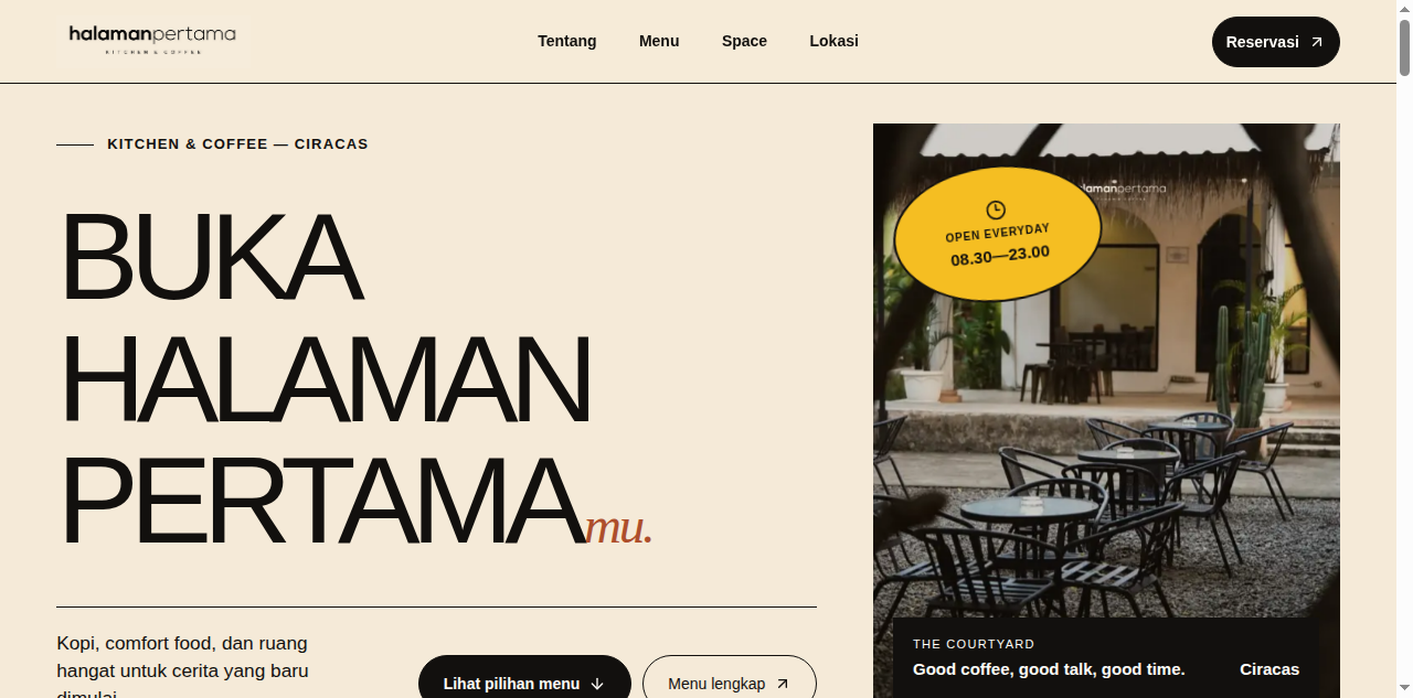Halaman Pertama Kitchen & Coffee